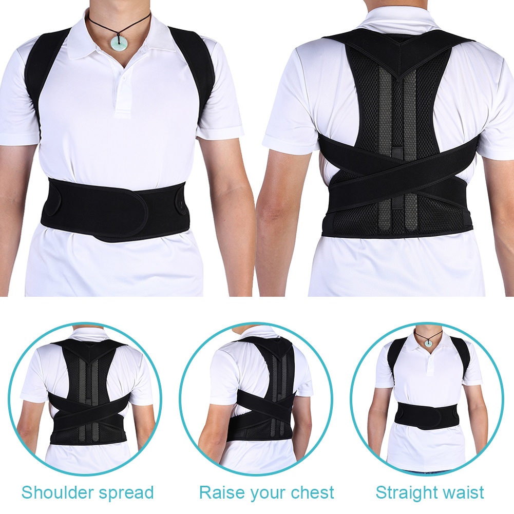 Adjustable Posture Corrector Medical Back Brace Shoulder Support Corrector  Prevention Humpback Back Health Care