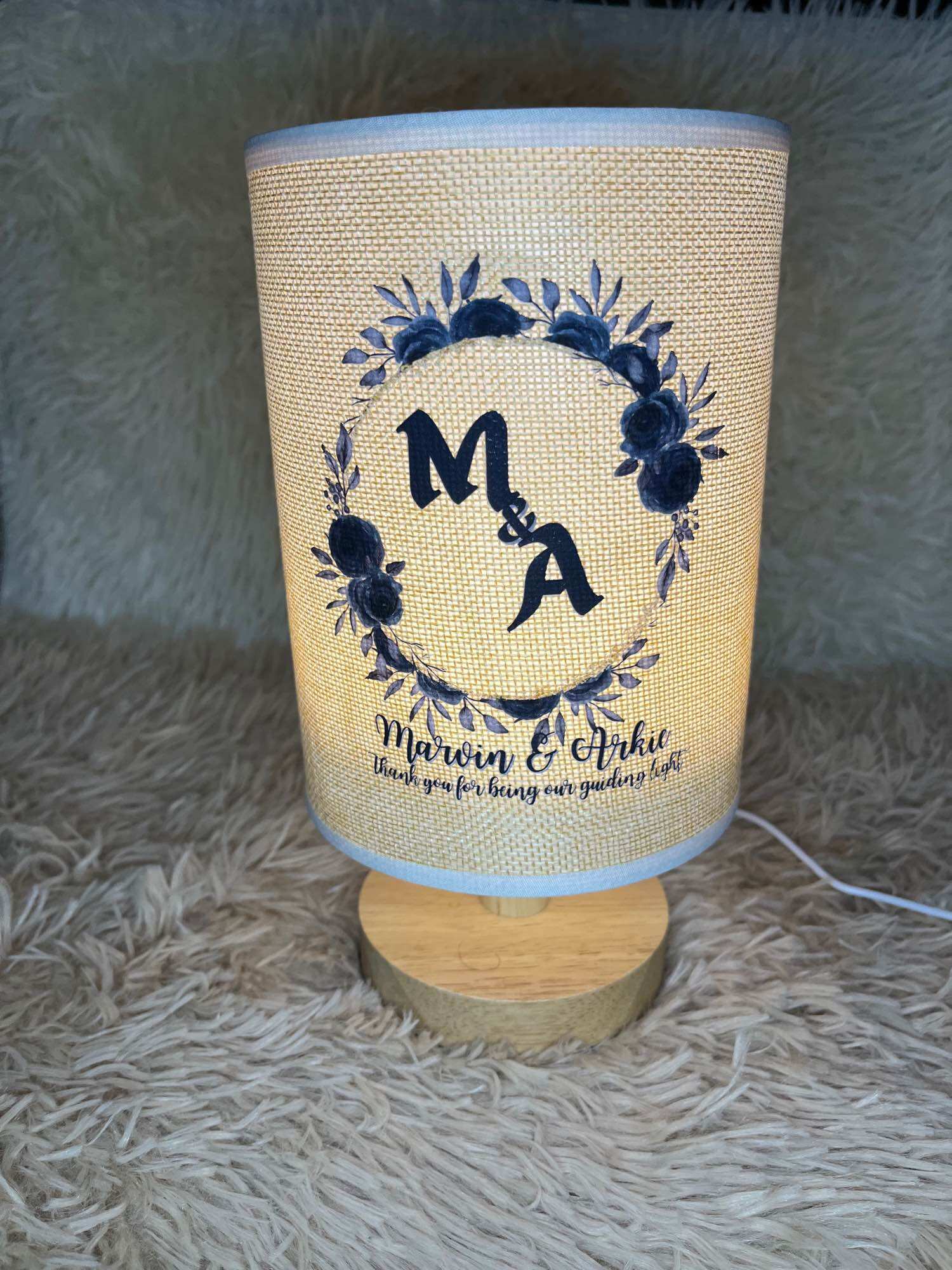 Personalized Lamp Wedding souvenir giveaway Lampshade