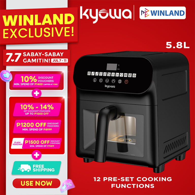 Winland Digital Air Fryer with 12 Preset Cooking Functions