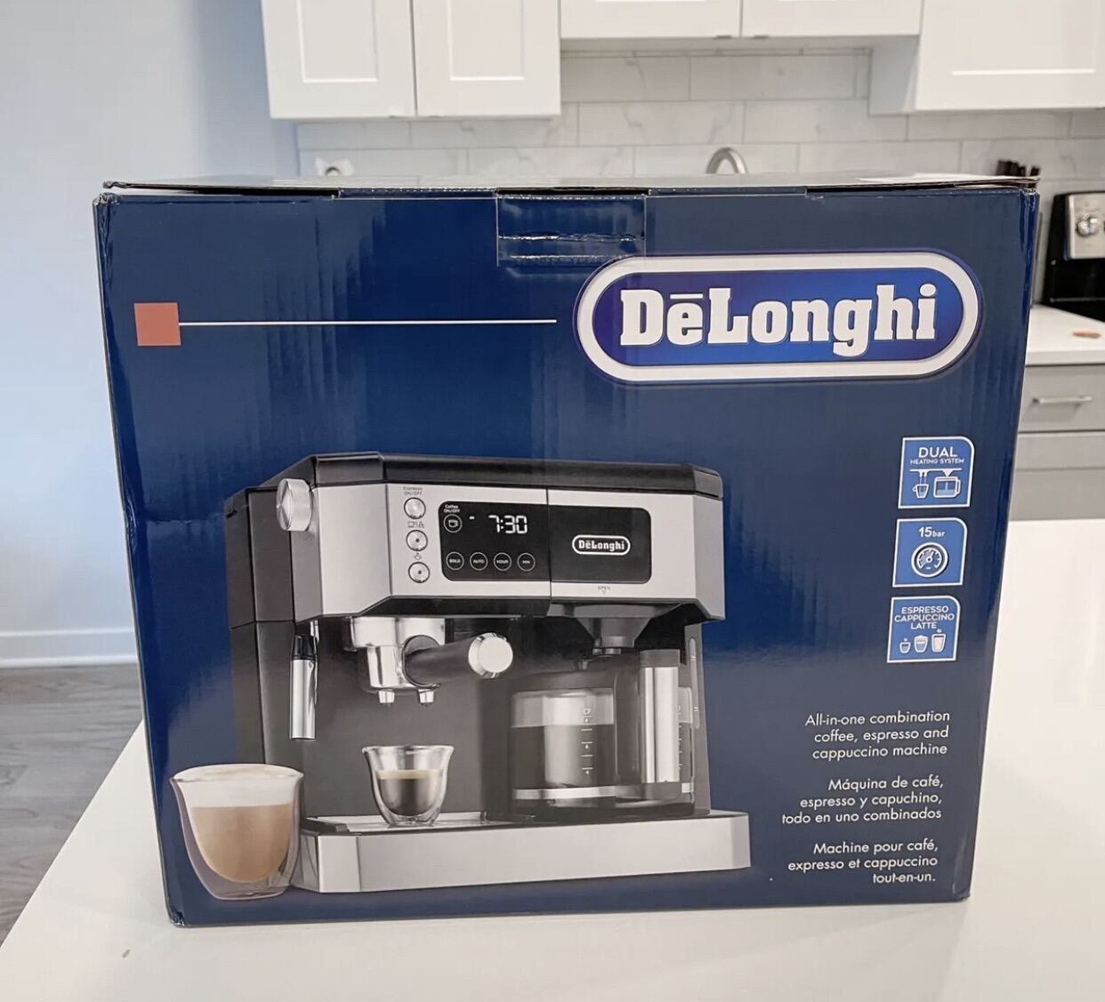 NEW DeLonghi AllinOne Combination Coffee and Espresso Machine