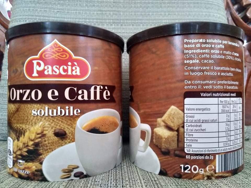 PASCIA ORZO E CAFFE 120g From Italy