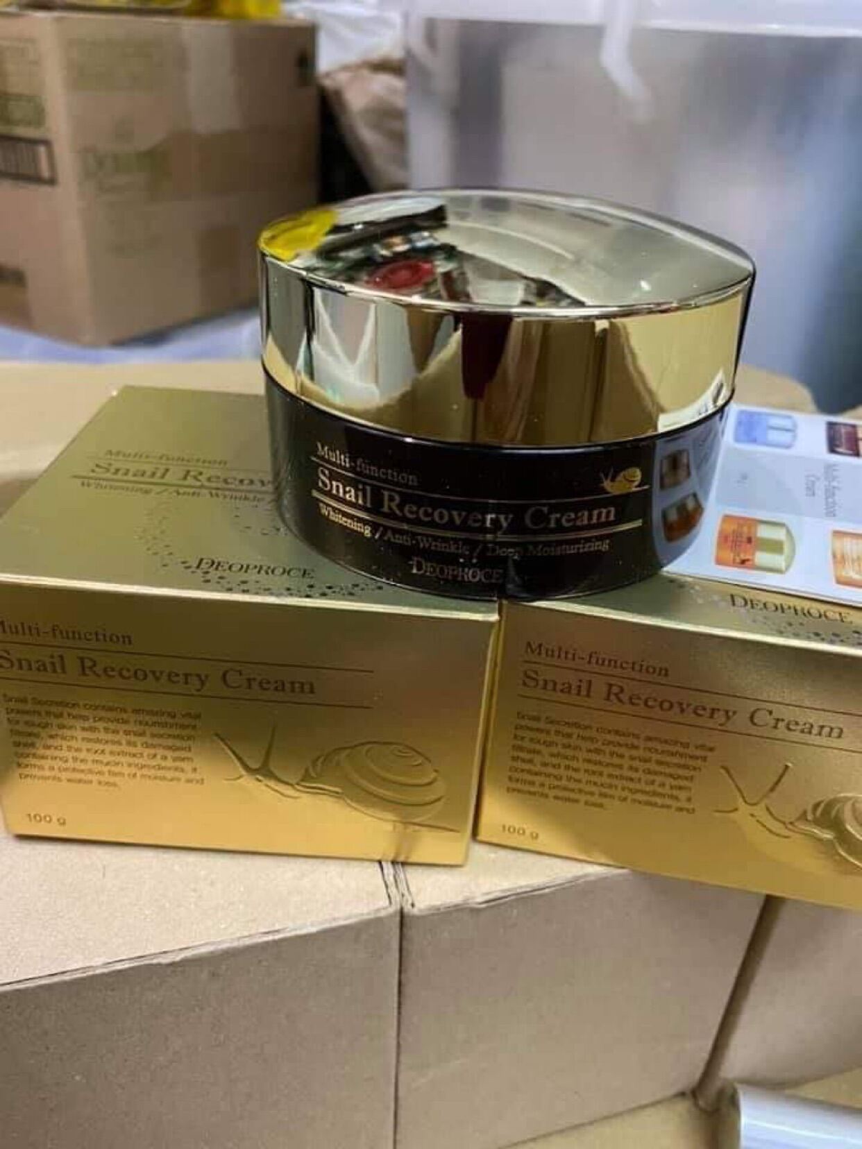 Deoproce Snail Recovery Cream Original Import from Korea. 