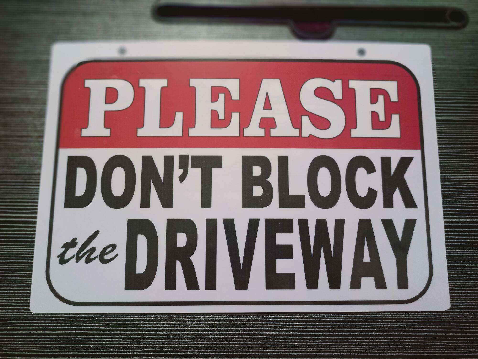 Please Don't Block The Driveway - PVC | Lazada PH