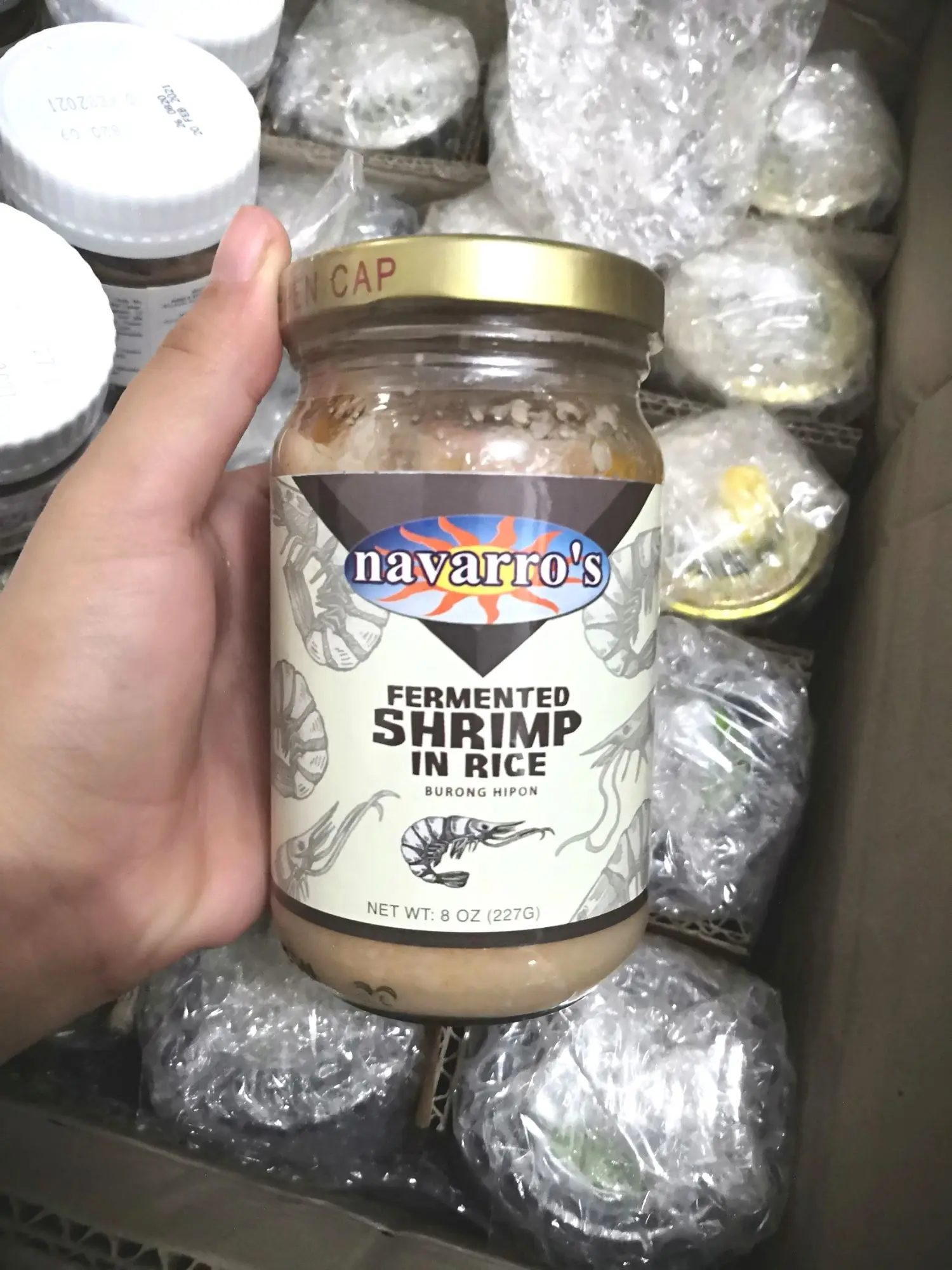 Navarro's Fermented Shrimp in Rice/Burong Hipon 227grams