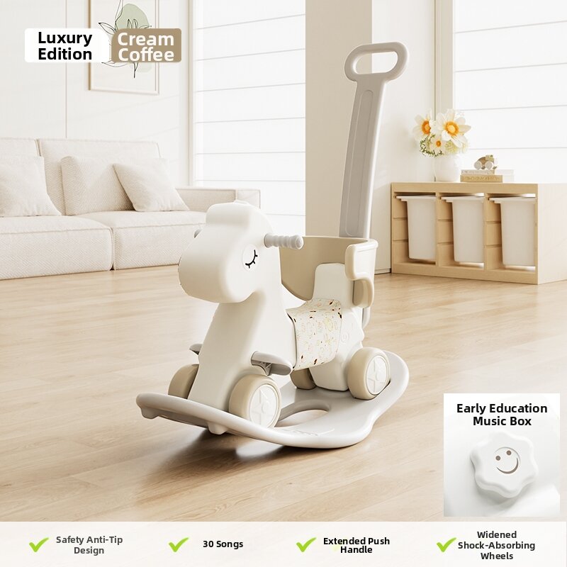 XIONGBEIXI | 2-in-1 Rocking Horse Slide Prevent Fall Baby Toy