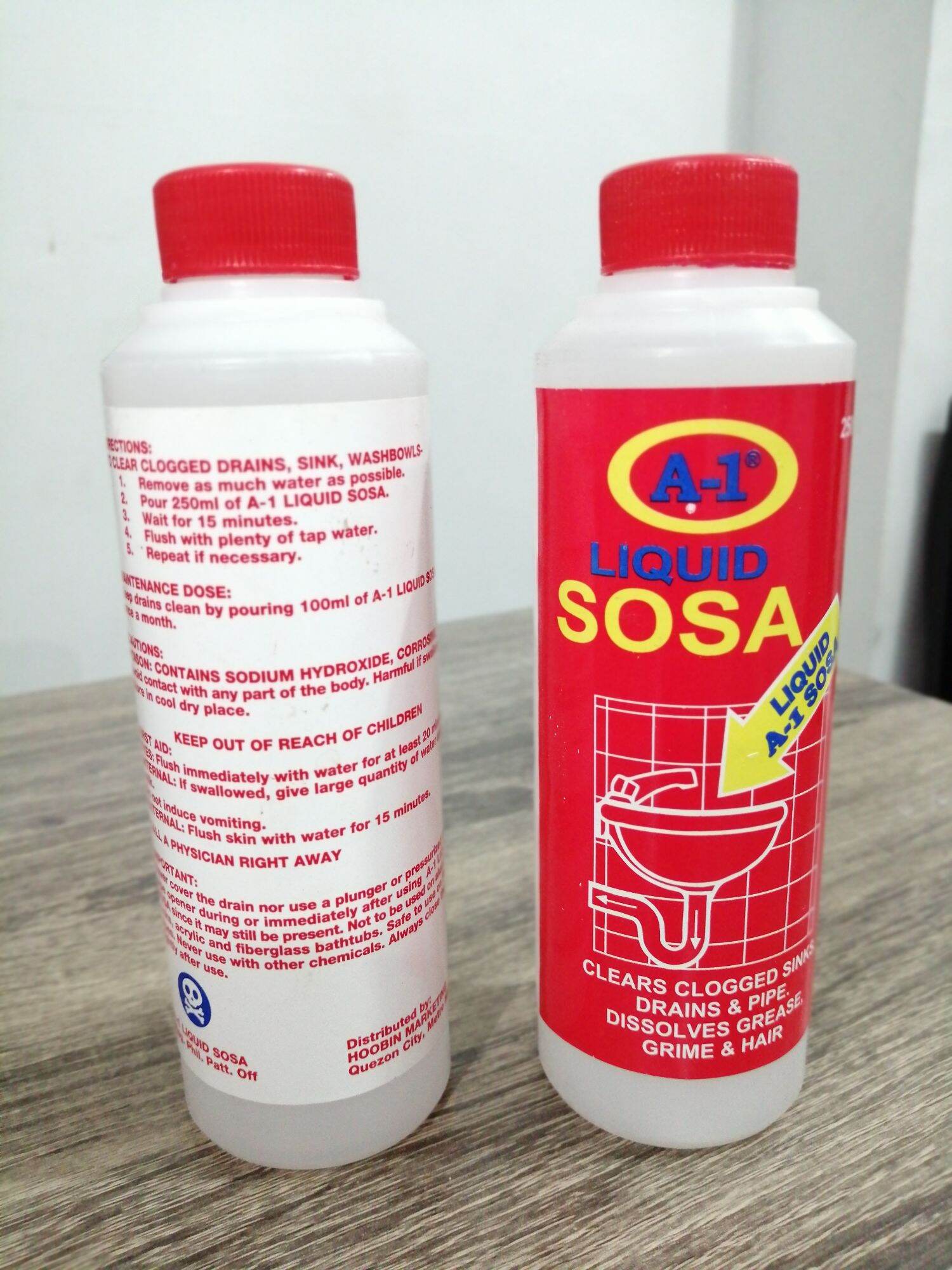 A1 Liquid Sosa (250ml) for cleaning drain Lazada PH