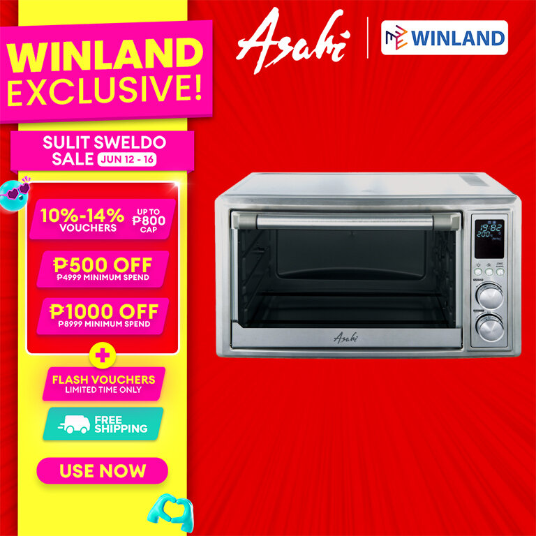 Asahi by Winland 30Liters Electric Air Fryer Convection Oven with
