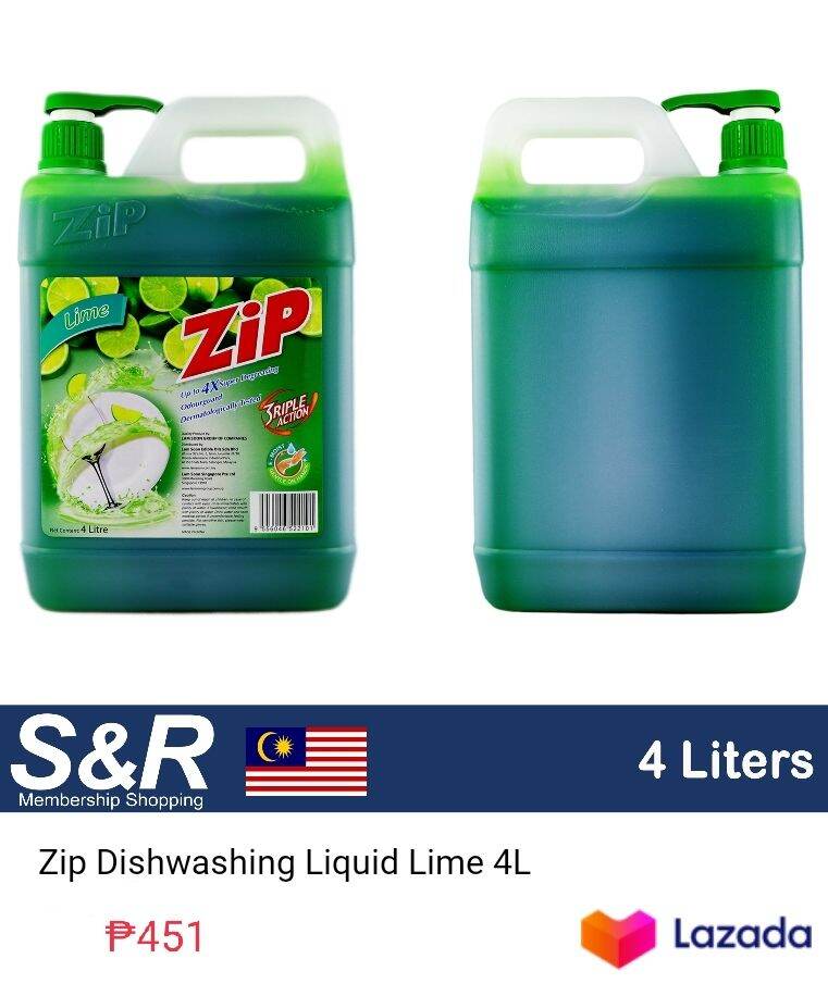 Zip dishwashing liquid. 4L Lazada PH