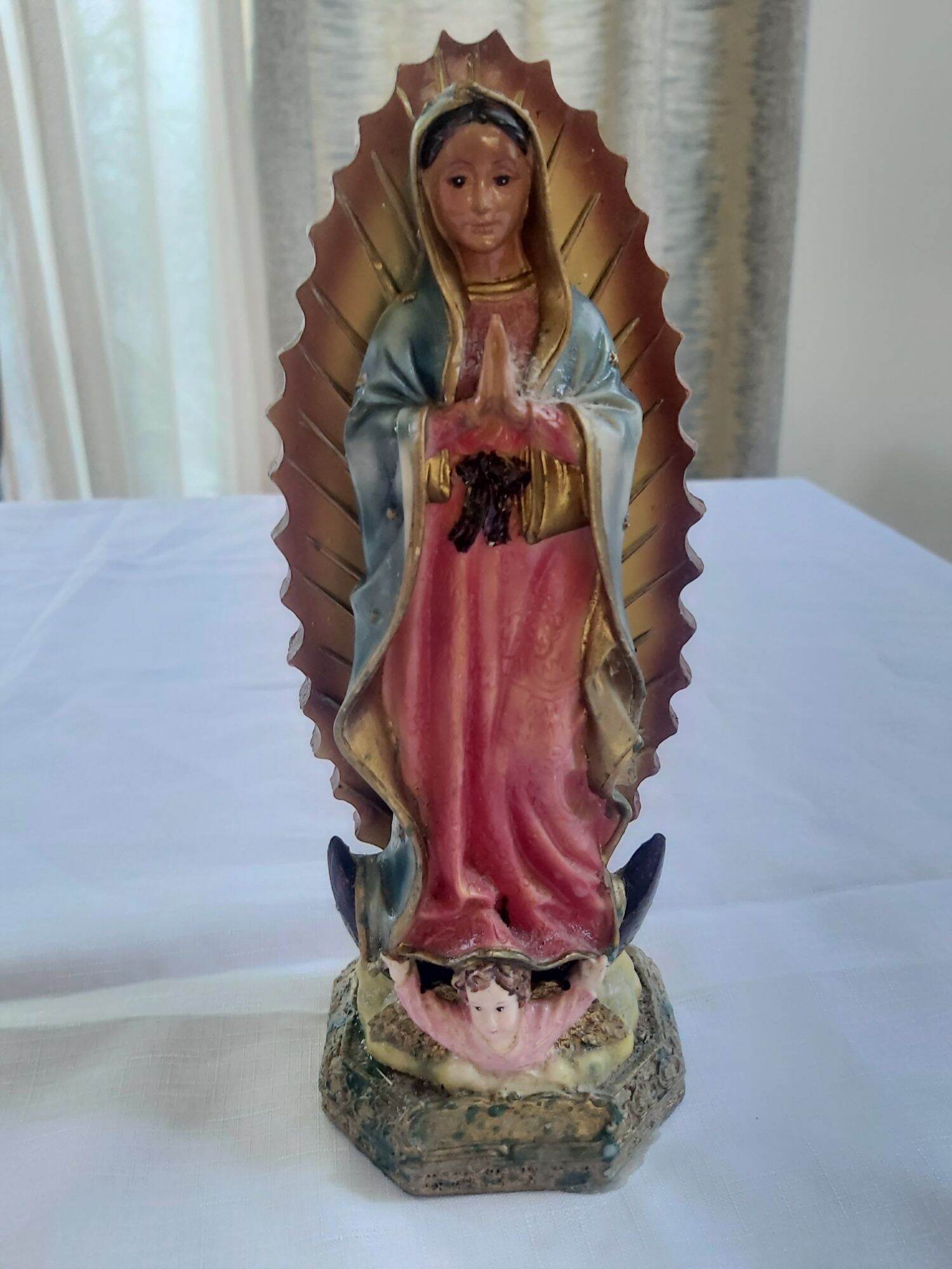 Our Lady of Guadalupe tabletop resin.24cm. | Lazada PH