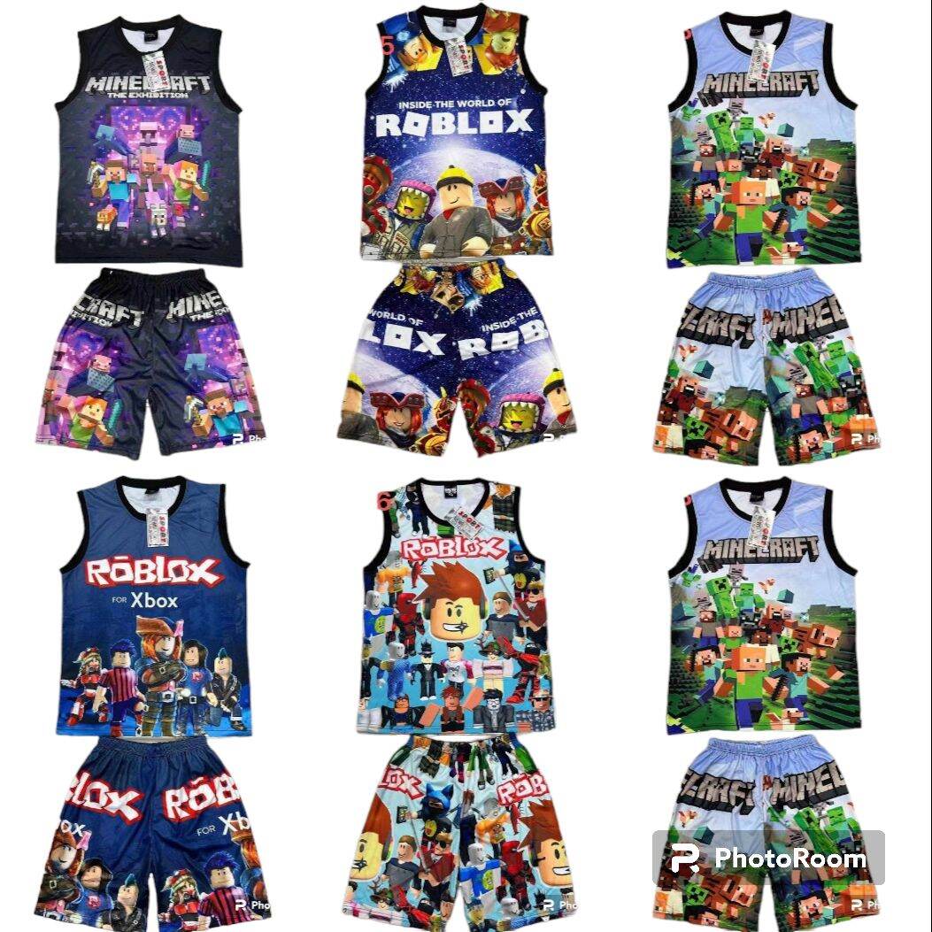 Kids Jersey Terno Roblox Tshirt Shorts For kids boy Printed 😍😍. #tik