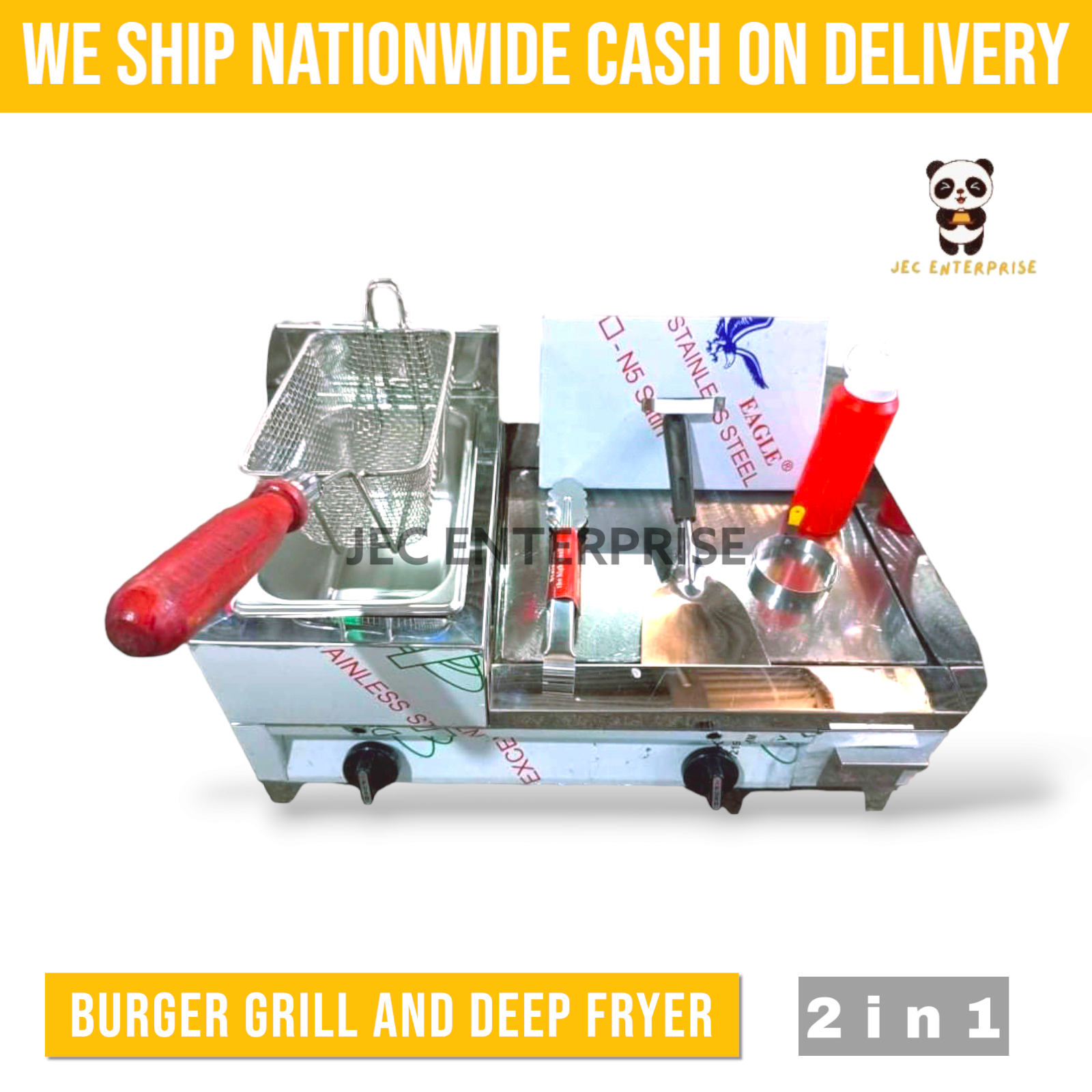 Burger Grill With Deep Fryer 2IN1