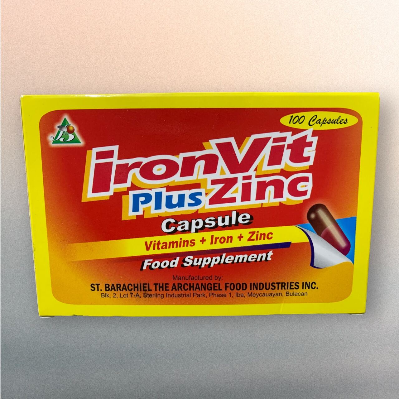 IRONVIT plus ZINC (Vitamins + Iron + Zinc) Food Supplement Lazada PH