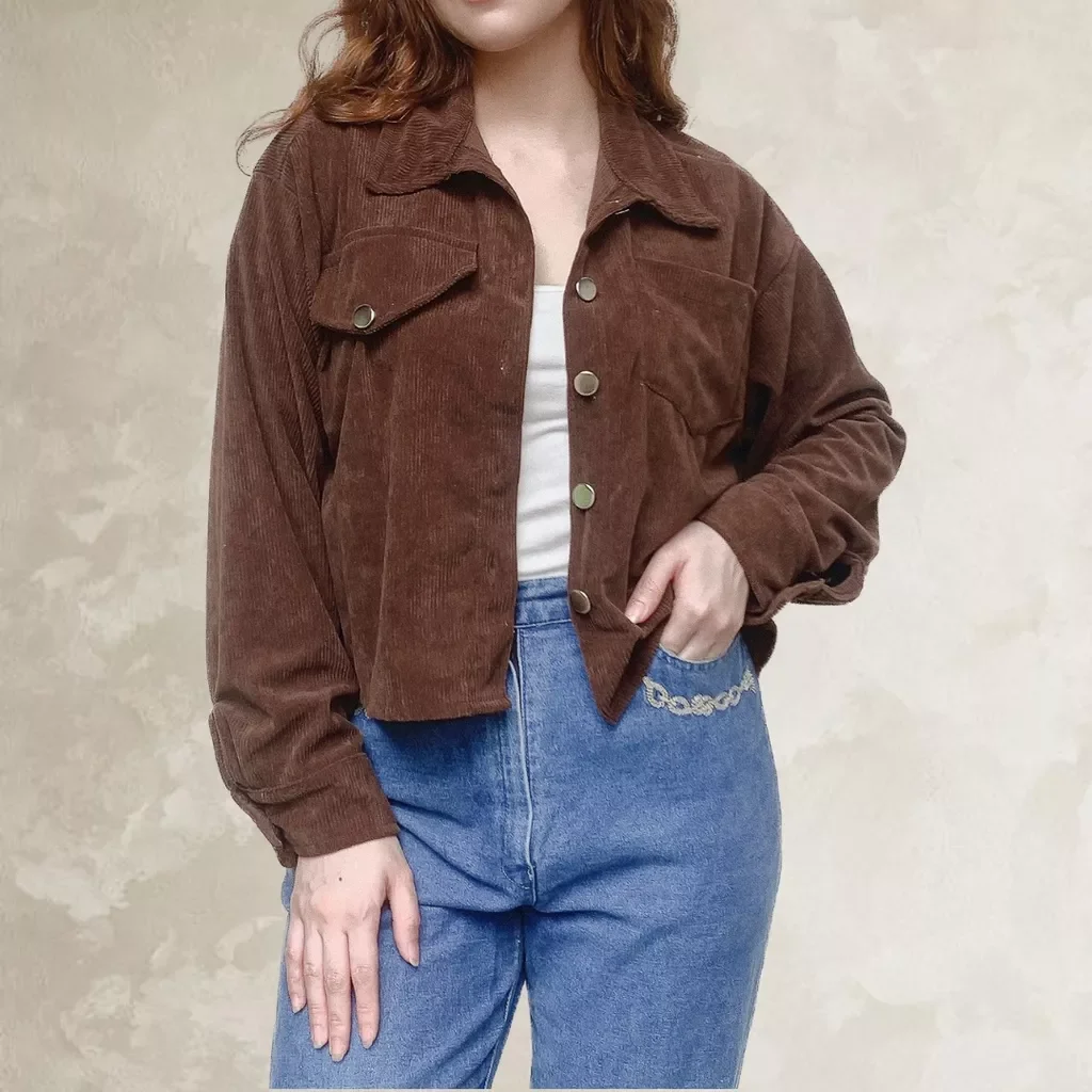 Button Front Corduroy Shirt Jacket | Industry