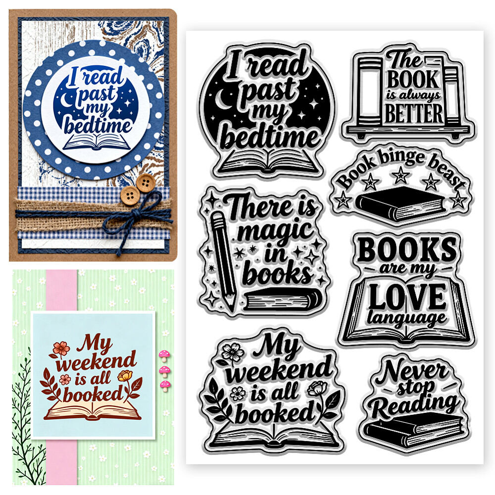 PVC Plastic Clear Stamps for DIY Scrapbooking Photo Album Decorative Cards Making Word 160x110mm