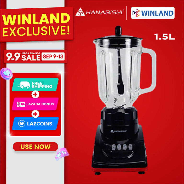 Hanabishi by Winland 1.5L Super Juice Blender HJB326