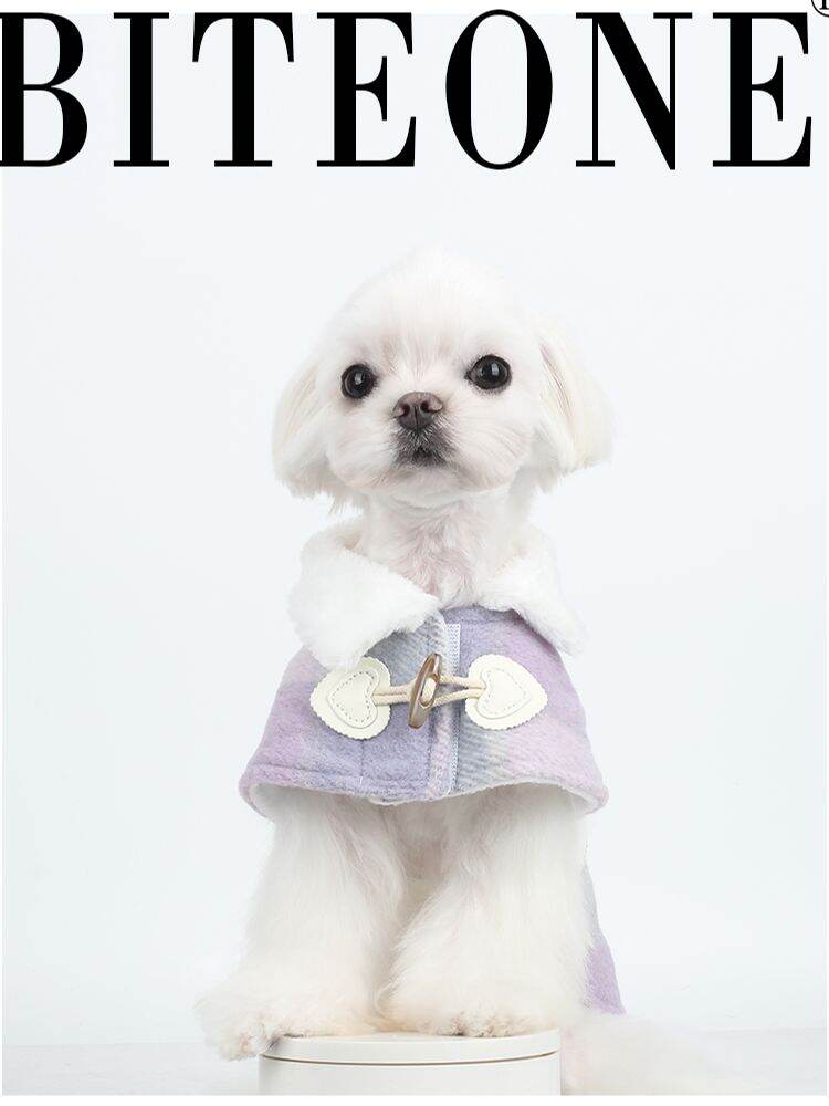 BITEONE 2024 Autumn Winter New Style Woolen Coat Pet Clothes for Cats And Dogs Universal Size Pet Fashion Outerwear Presyo  2,003 Piso*Libreng Shipping