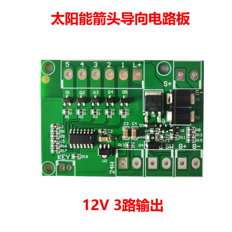12v3 Road Solar Lamp Control Panel Traffic Solar Yellow Flashing Light