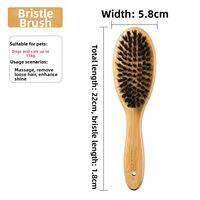 Doggyman | Wooden Long Handle Steel Pin Brush