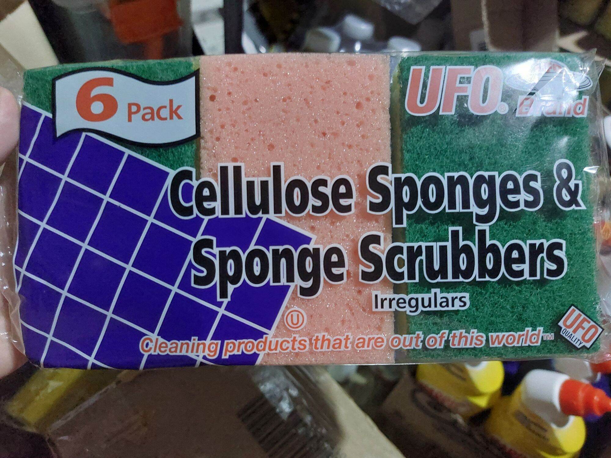UFO Cellulose Sponge and Scrubber 6pack (assorted) Lazada PH