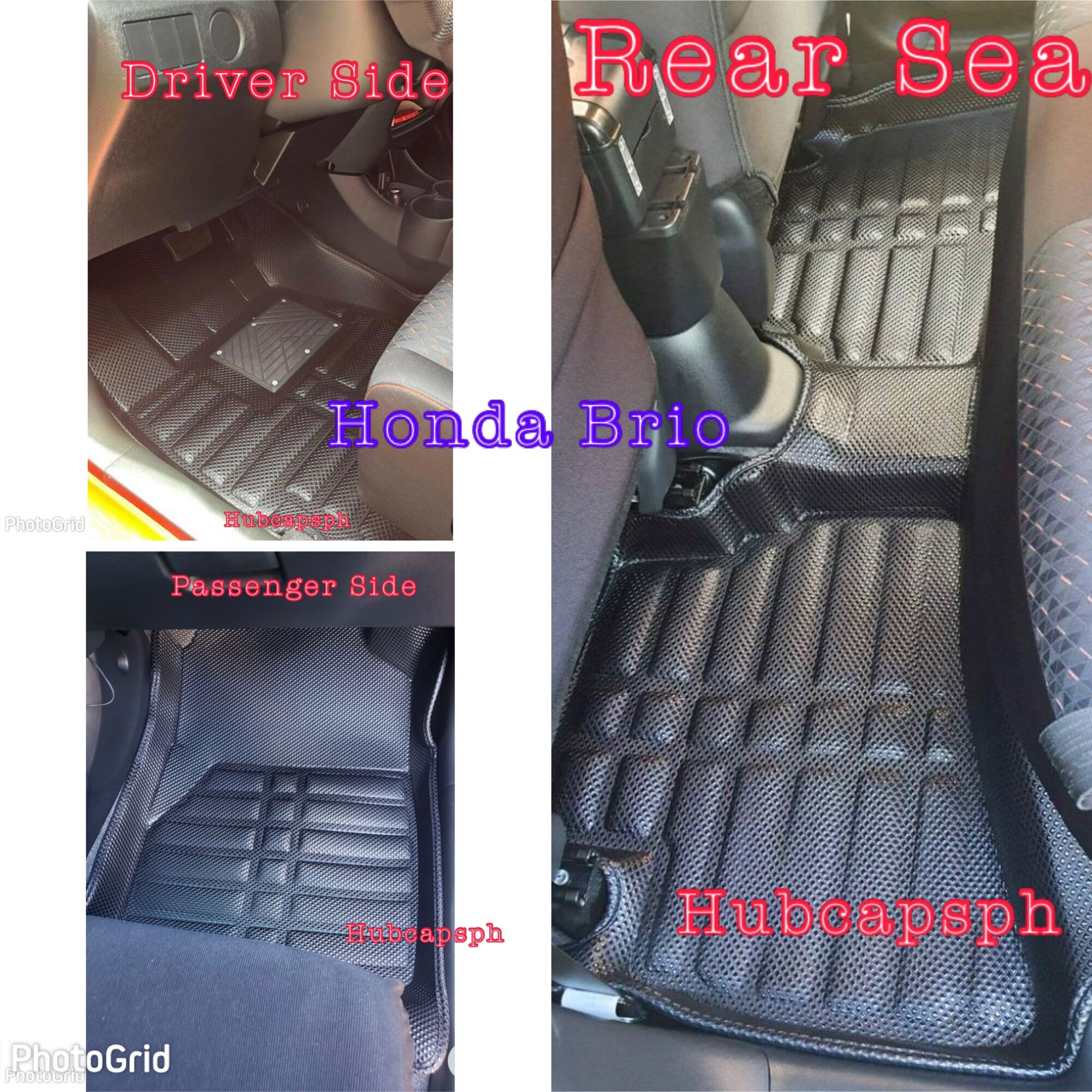 Honda Brio Premium Diamond Car Matt Deep Dish Mats (gen1 gen2 &amaze