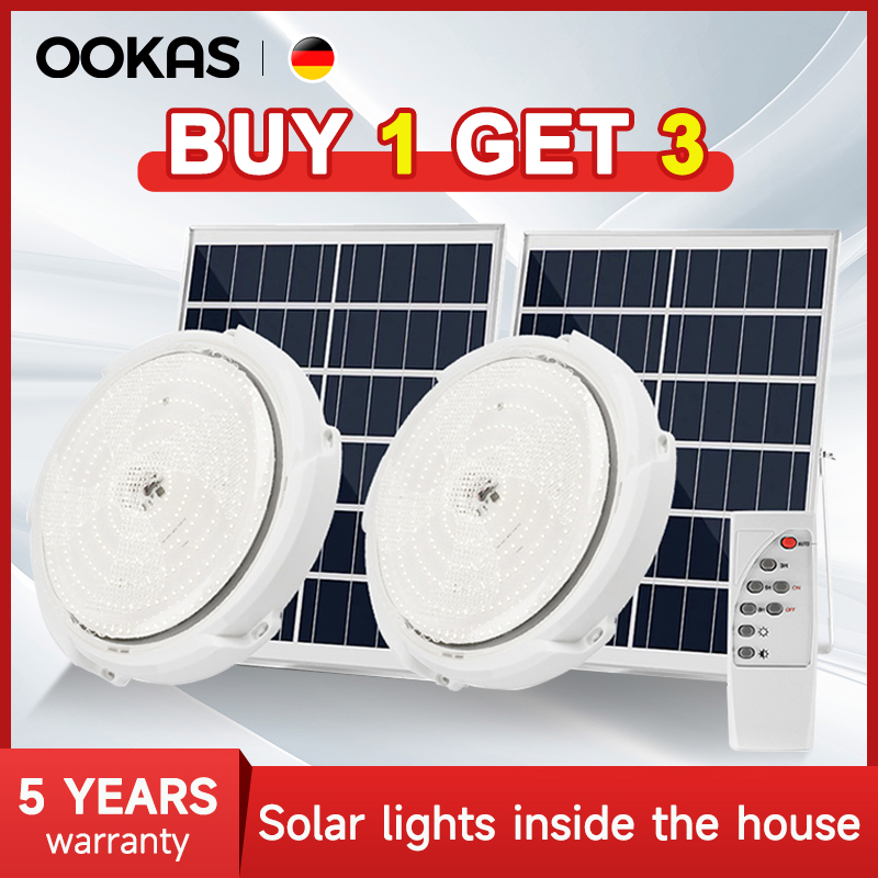 OOKAS Solar LED Indoor Chandelier - Remote Control Decorative Light