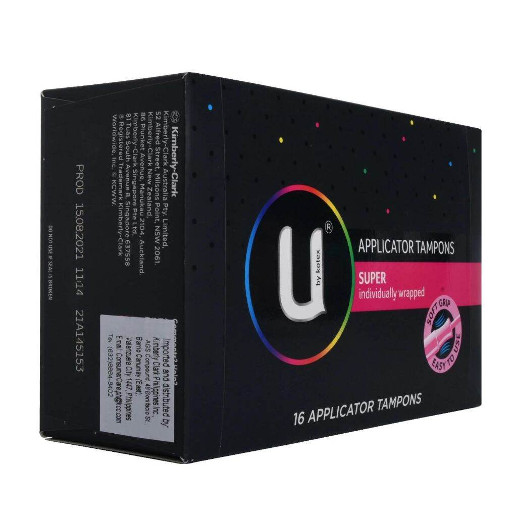 Kotex U Applicator Tampons 16 Super Easy to Use Napkin Lazada PH