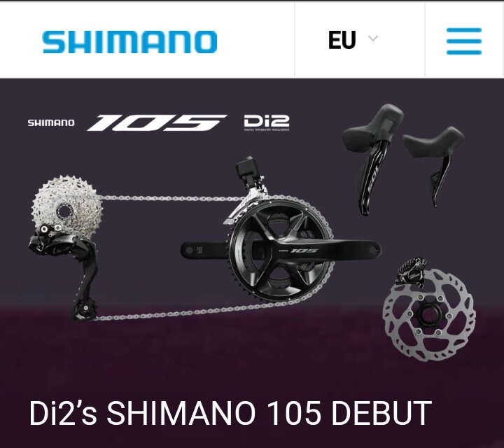 SHIMANO 105 Di2 R7120(12speed) Groupset Complete Hydraulic Brakes