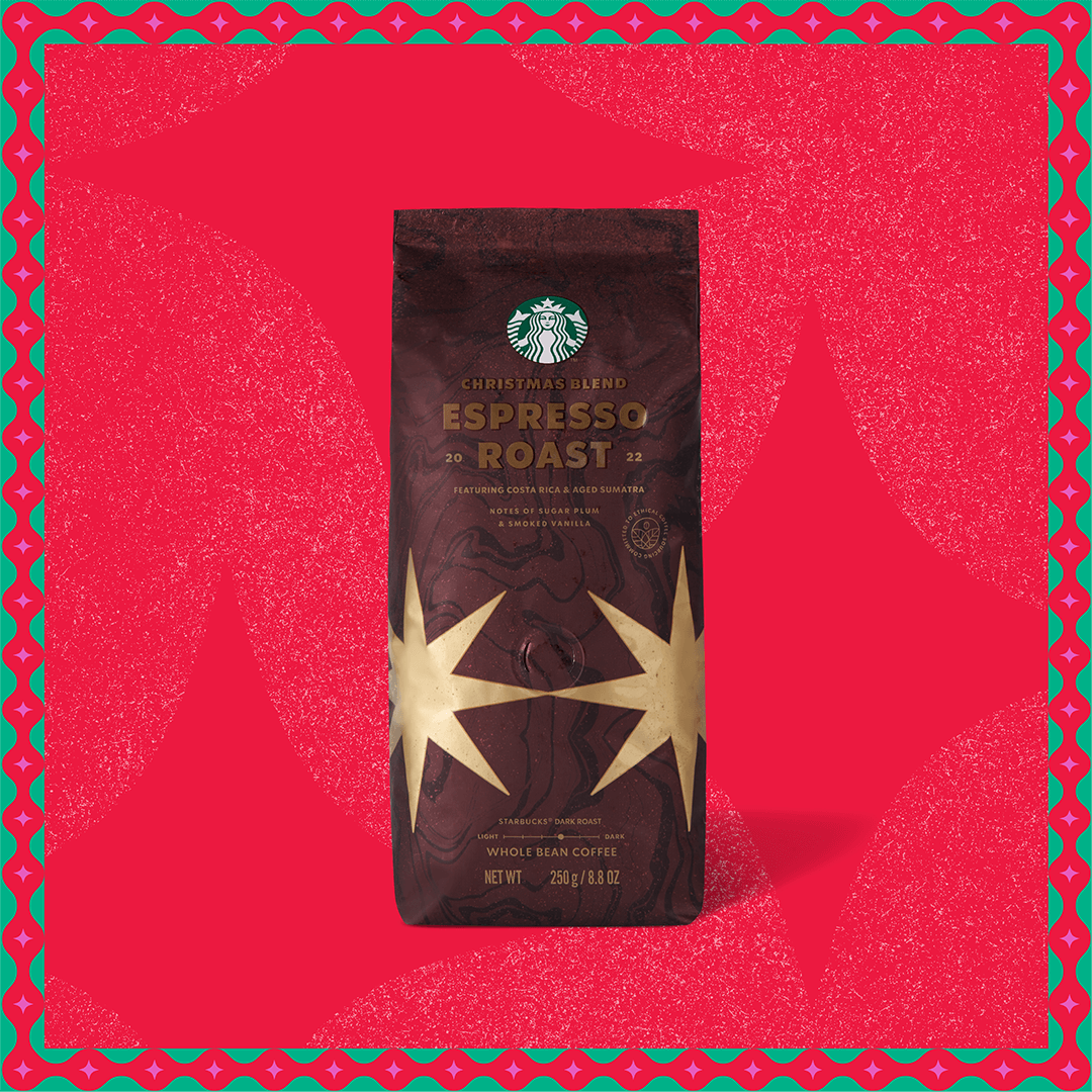 NEW 2023 STARBUCKS CHRISTMAS BLEND ESPRESSO ROAST 250G BEST BEFORE