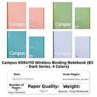KOKUYO | Colorful Hardcover Notebook Easy-on-Hands Dot-Grid Style For Junior & Senior High School Students