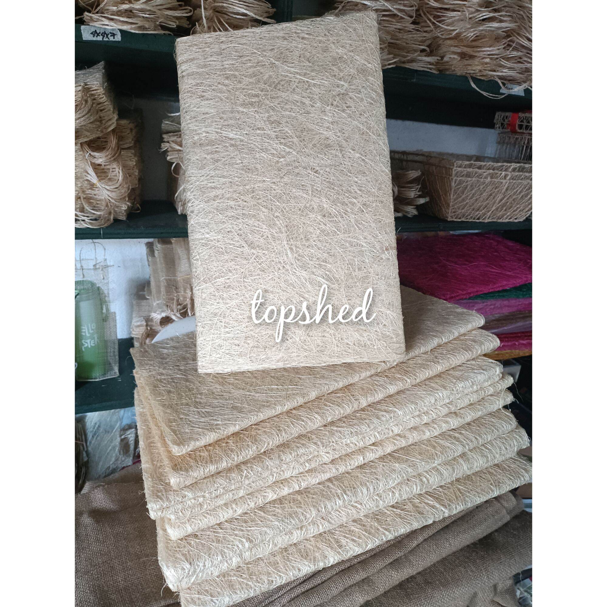 Natural Abaca matt 5 yards, abaca scrunch Lazada PH