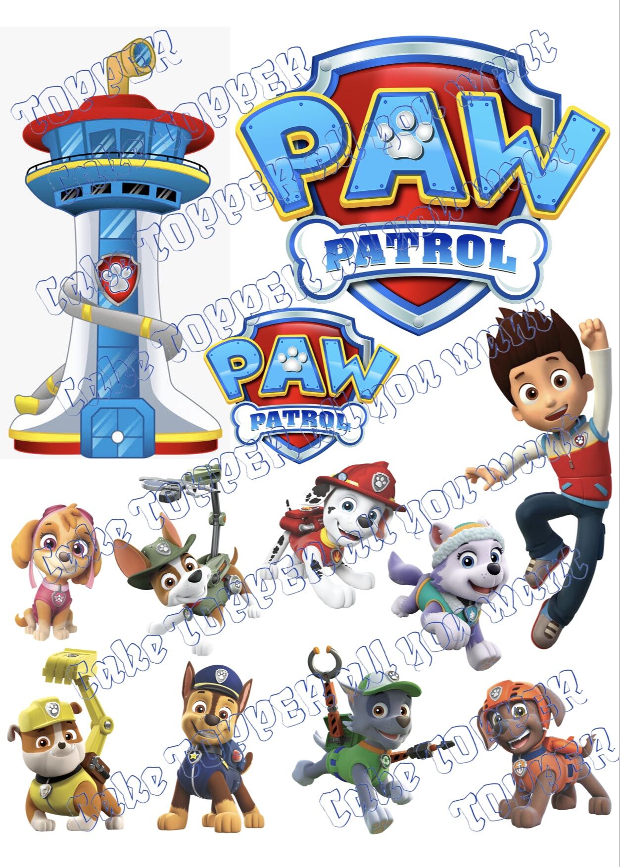 PAW PATROL CAKE TOPPER 6 X INCHES Ubicaciondepersonas cdmx gob mx