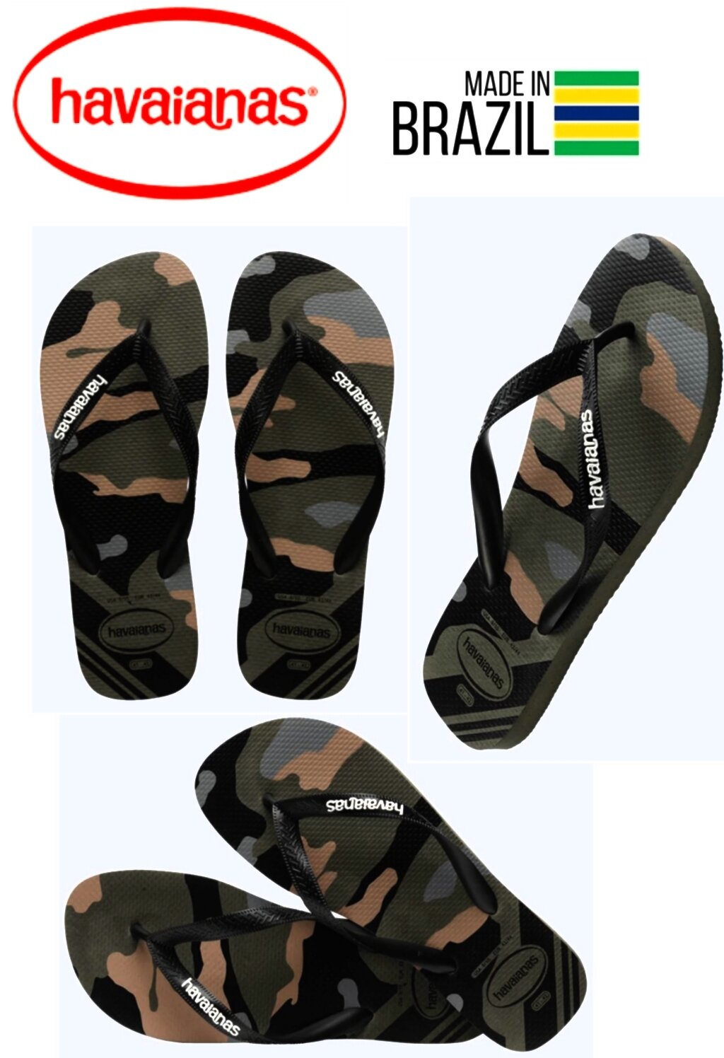 Camo sale havaianas mens