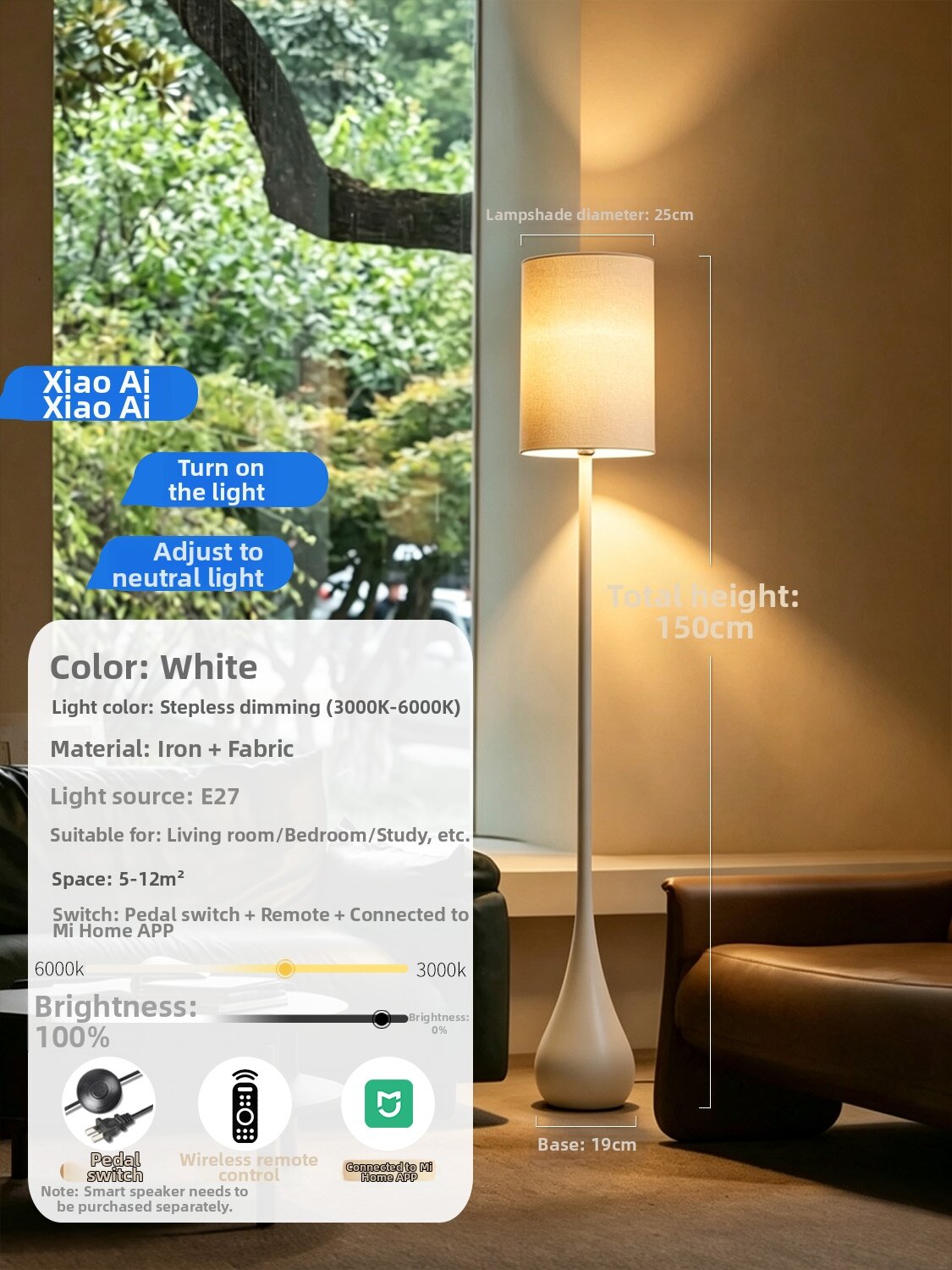 YUANSHENGDA | Minimalist Bauhaus Style High-end Atmosphere Luxury Floor Lamp