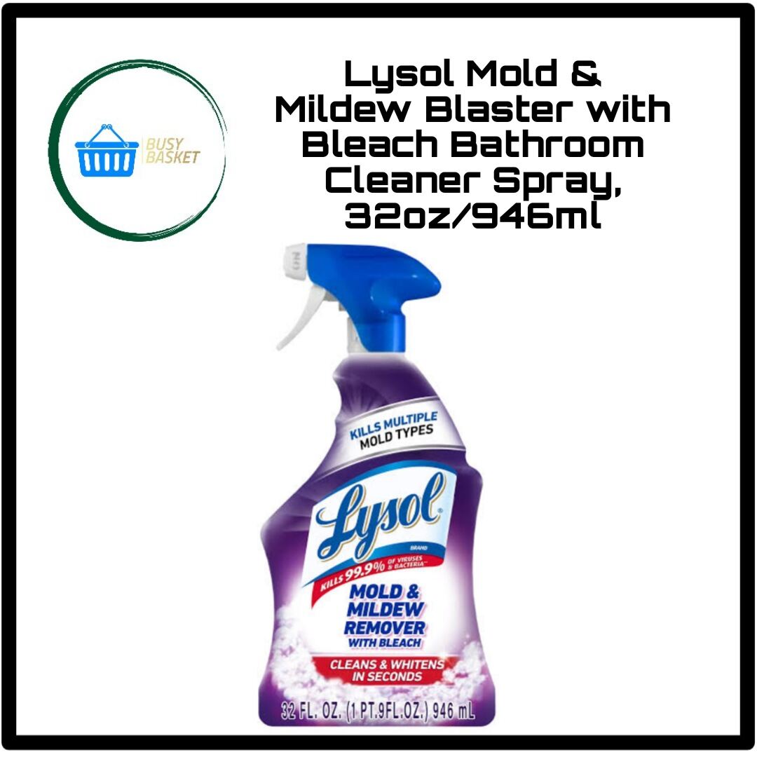 Lysol Mold & Mildew Blaster with Bleach Bathroom Cleaner Spray, 32oz