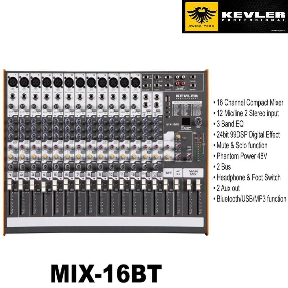 Kevler Mix16BT Professional Mixer 16 Channels Original Lazada PH