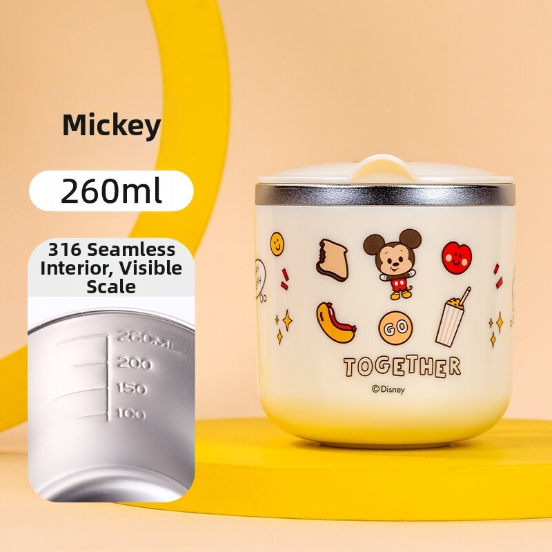 Disney | Child Household Kindergarten Stainless Steel Water Cup With Lid Scale Milk Function