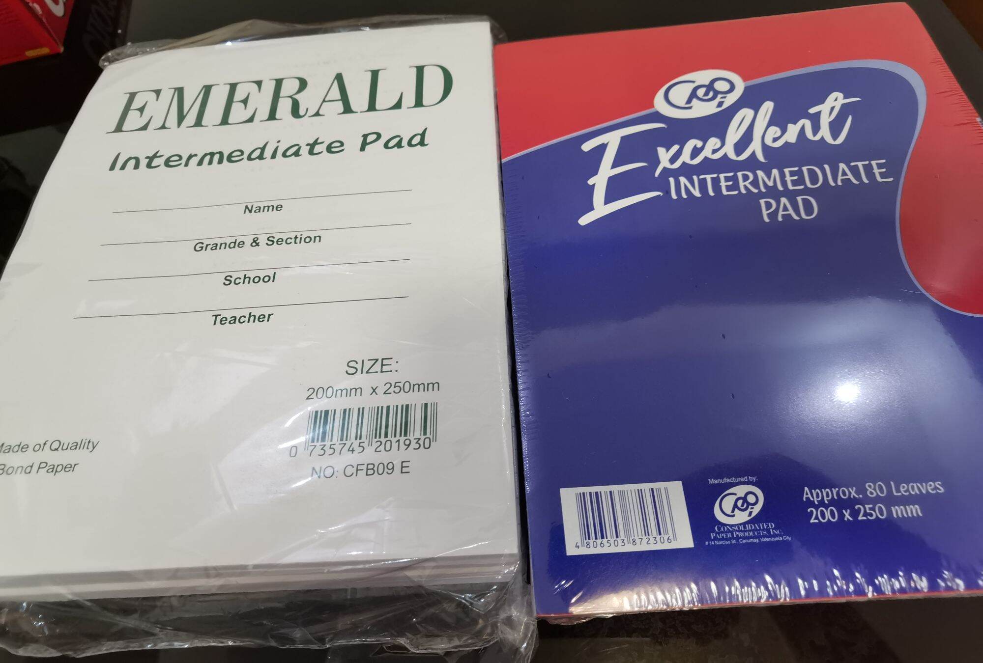ANY BRAND Intermediate Pad paper(10Pads/pack)