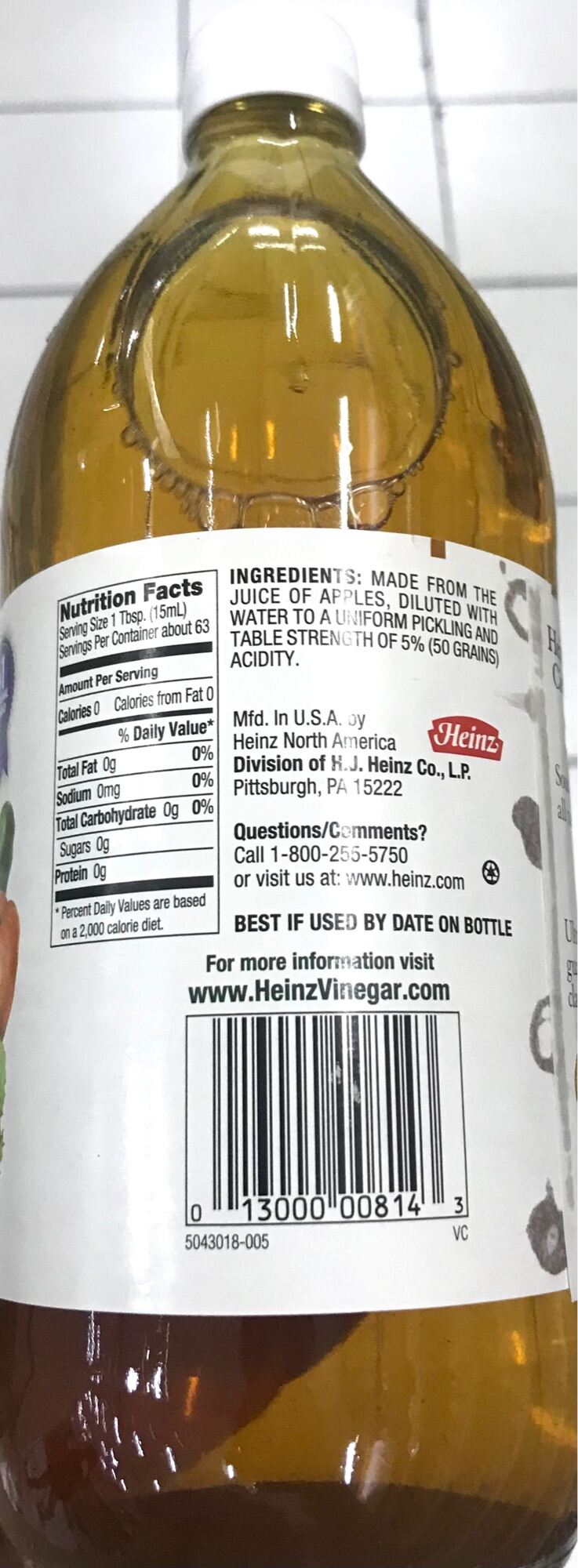 946mL Heinz Apple Cider Vinegar 32oz. 