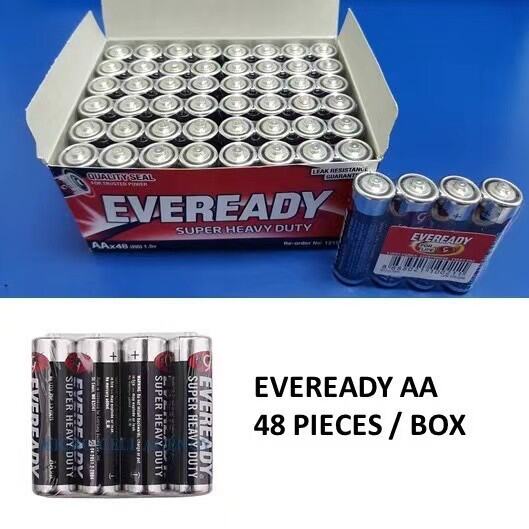 pcs. 1 box Eveready Battery AA & AAA Heavyduty 40pcs/48pcs Lazada PH