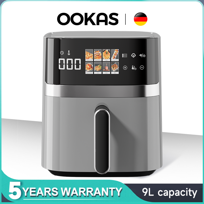 OOKAS 7L/9L Digital Touch LED Air Fryer (Brand: OOKAS