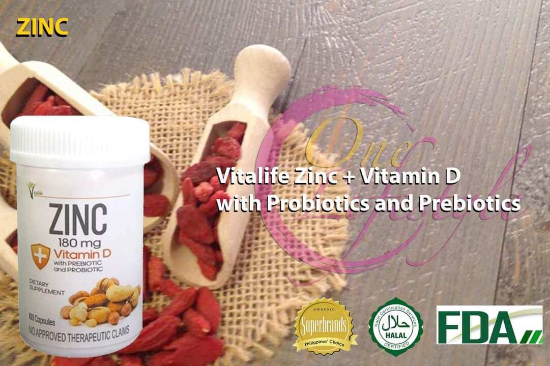 UNO vitalife ZINC with Vitamin D,Probiotic and Prebiotic ORIGINAL(free