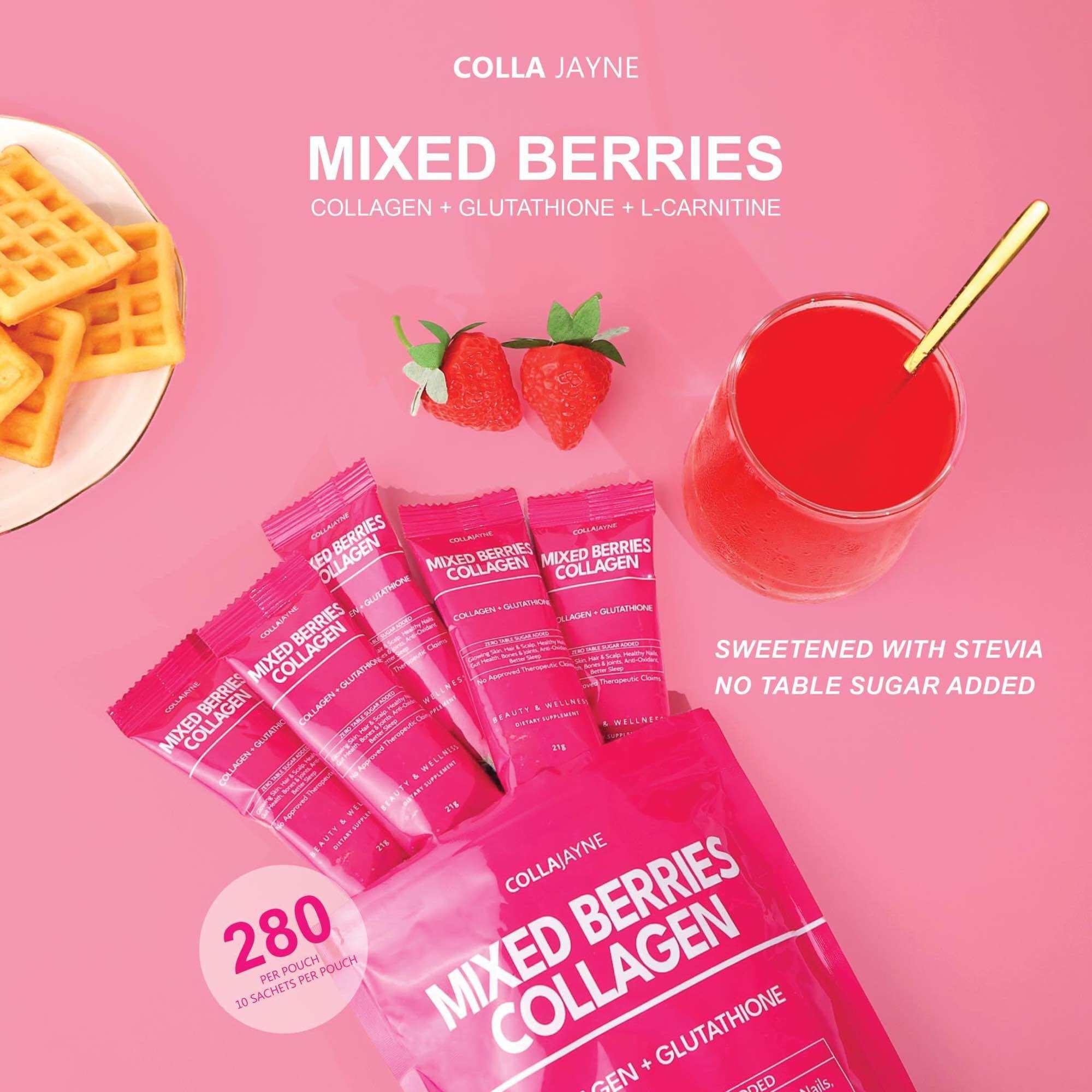 COLLAJAYNE MIXED BERRIES COLLAGEN + GLUTATHIONE Lazada PH