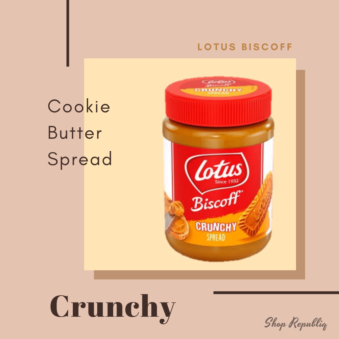 Lotus Biscoff Cookie Butter Spread Crunchy 380 grams Imported from USA
