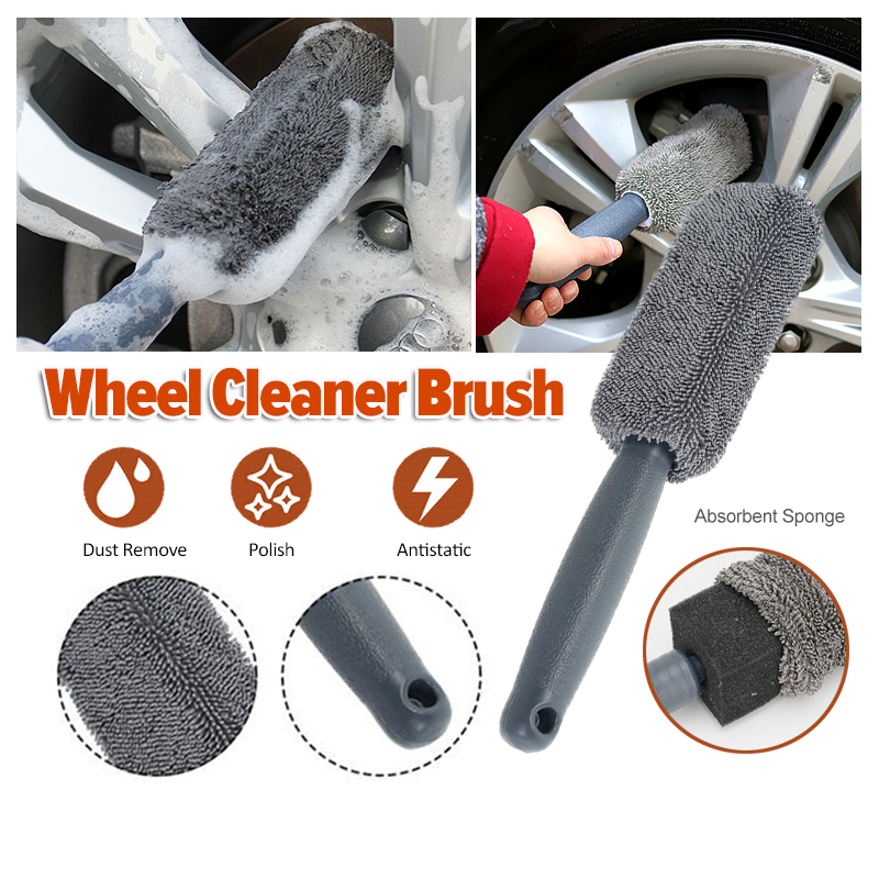Car Wheel Brush  Microfiber Wheel Cleaner Brush, Car Wash Brush