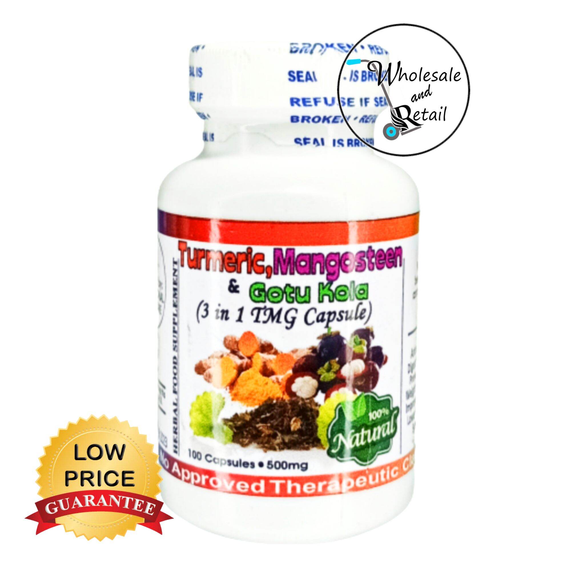 TMG Capsule Turmeric, Mangosteen and Gotu Kola Capsule Herbal Food