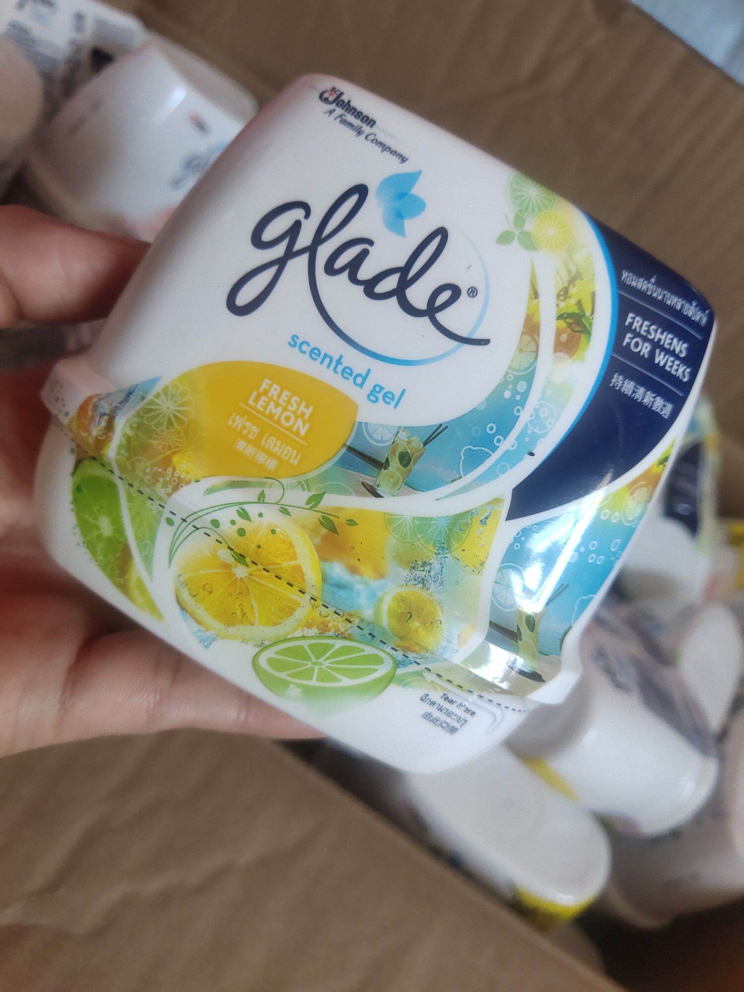 Glade scented gel air freshener fresh lemon 180g Lazada PH