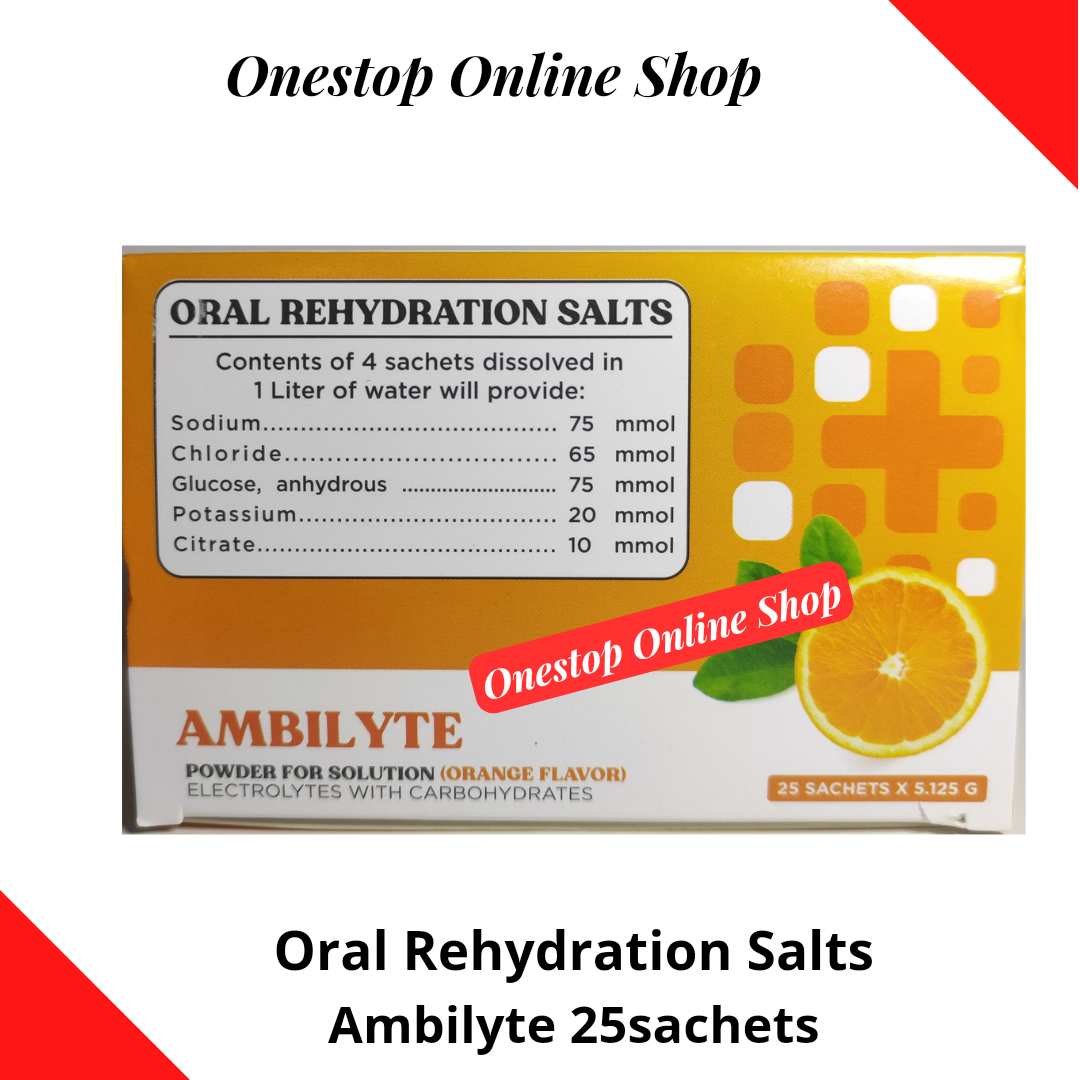 AMBILYTE 25's Oral Rehydration Salts Orange Flavor