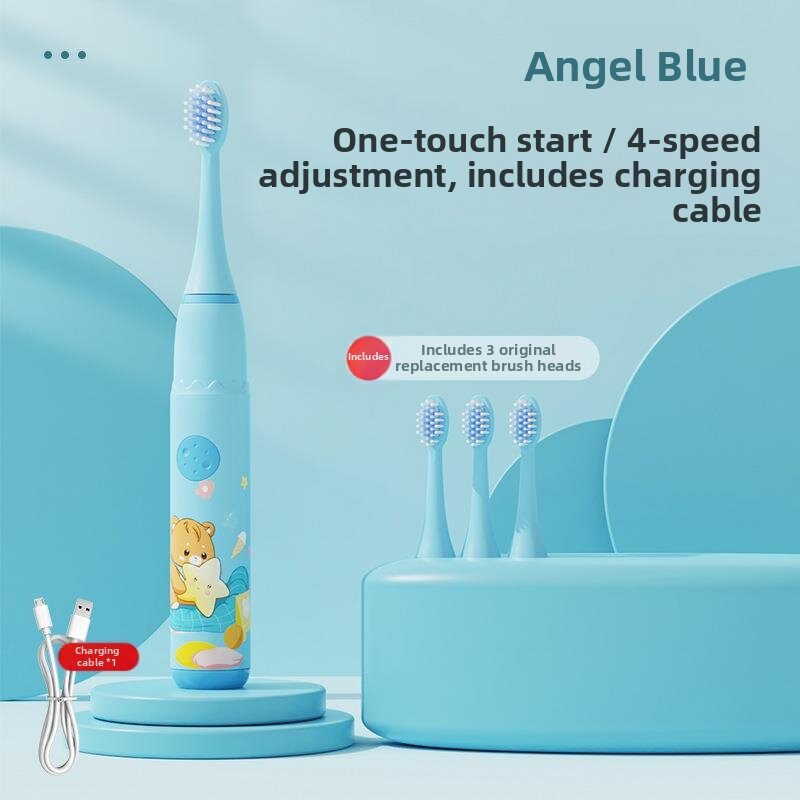 Antibacterial Soft Bristle Kids Electric Toothbrush