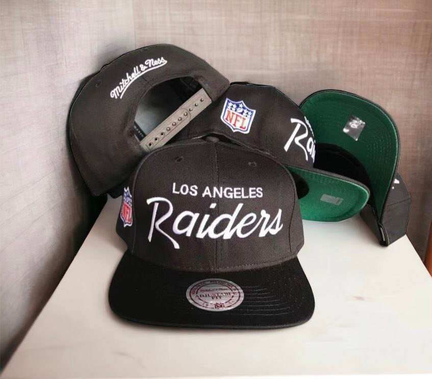 Mitchell & Ness, Accessories, Rare Vintage Script Mitchell Ness Los  Angeles Raiders Cap