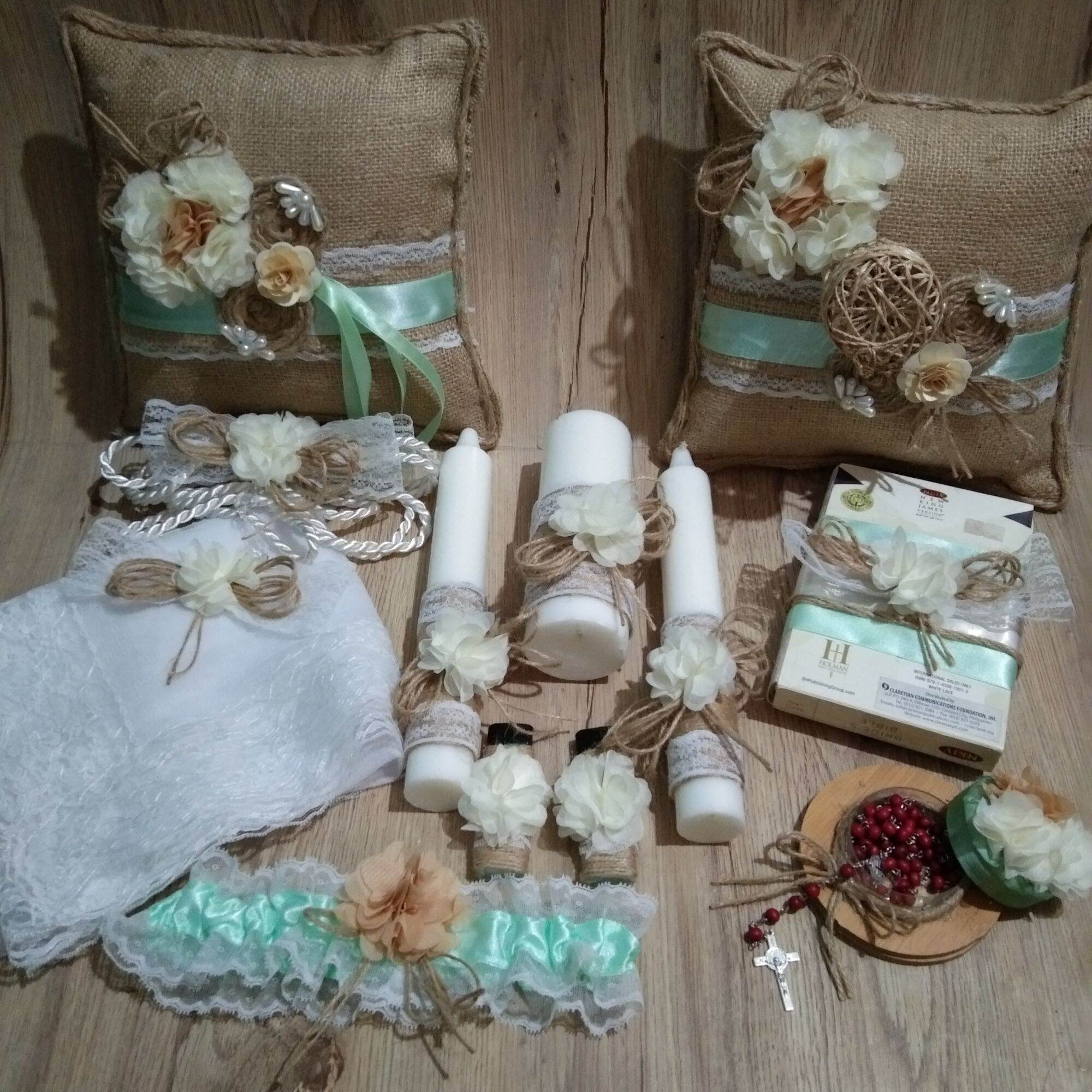 Complete Wedding Essentials Set Rustic Themed